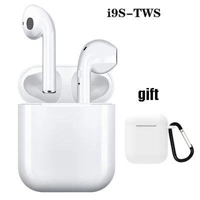 I9S tws and case D Беспроводные наушники i9s TWS Bluetooth гарнитуры Наушники Спортивные Беспроводные наушники для оригинального телефона iphone Android - Color: I9S tws and case D