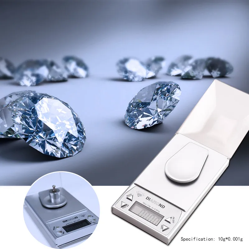 

Urijk 50g 0.001 Precision Scales LCD Digital Jewelry Scale High Precision Jewelry Diamond Gold Weighing Tool 0.001g Scales