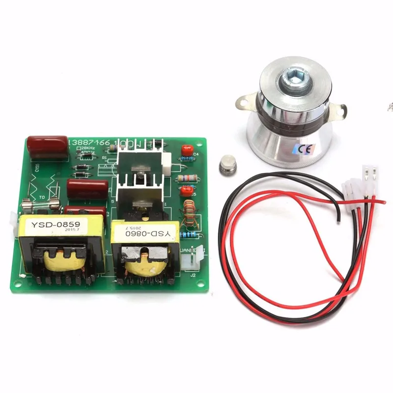 

Ac 110v 100w 40k Ultrasonic Cleaner Power Driver Board+1pcs 60w 40k Transducer For Ultrasonic Cleaning Machines