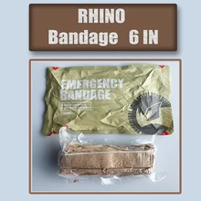 

RHINO 6in Skin Tone Bandage Isreal Bandage Emergency Bandage Compression Bandage 6in The Emergency Trauma Dressing