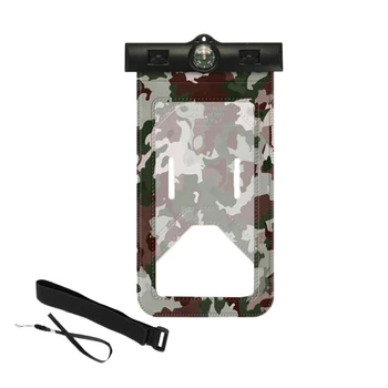 

Swimming Mobile Phone Protection Bag Easy Press Camouflage Mobile Waterproof Cover for Phone Beach Sport