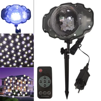 

Universal Christmas Mini Snow Light LED Projector Light Stage Spotlight Laser Light with Remote Control for Festival Holiday