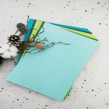 

12PCS per bag of Color Shades Smooth Cardstock Paper Card A4 120gsm Paper DIY Scrapbooking paper pack craft Background pad
