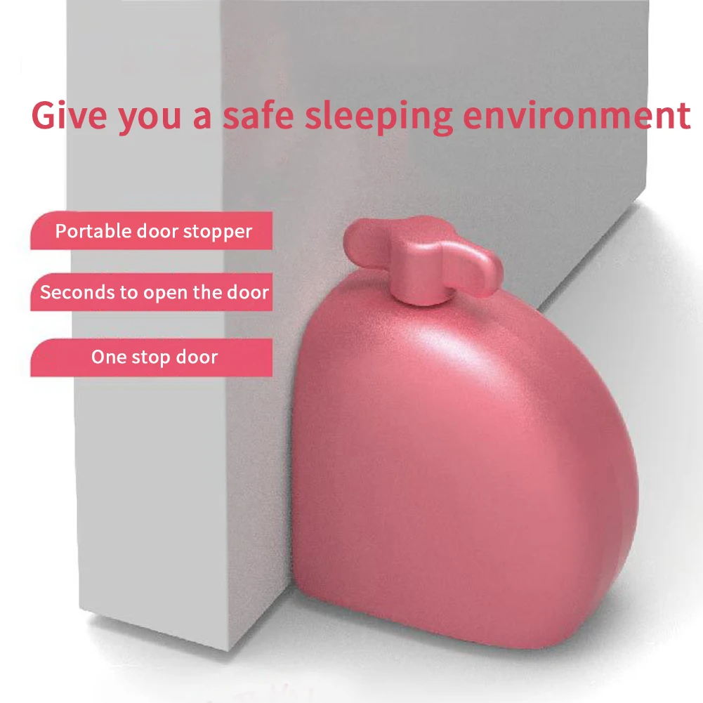 Travel Mini Safety Protector Door Stopper Threaded Zinc Alloy Adjustable Portable Cartoon Home Hotel Bedroom Cute