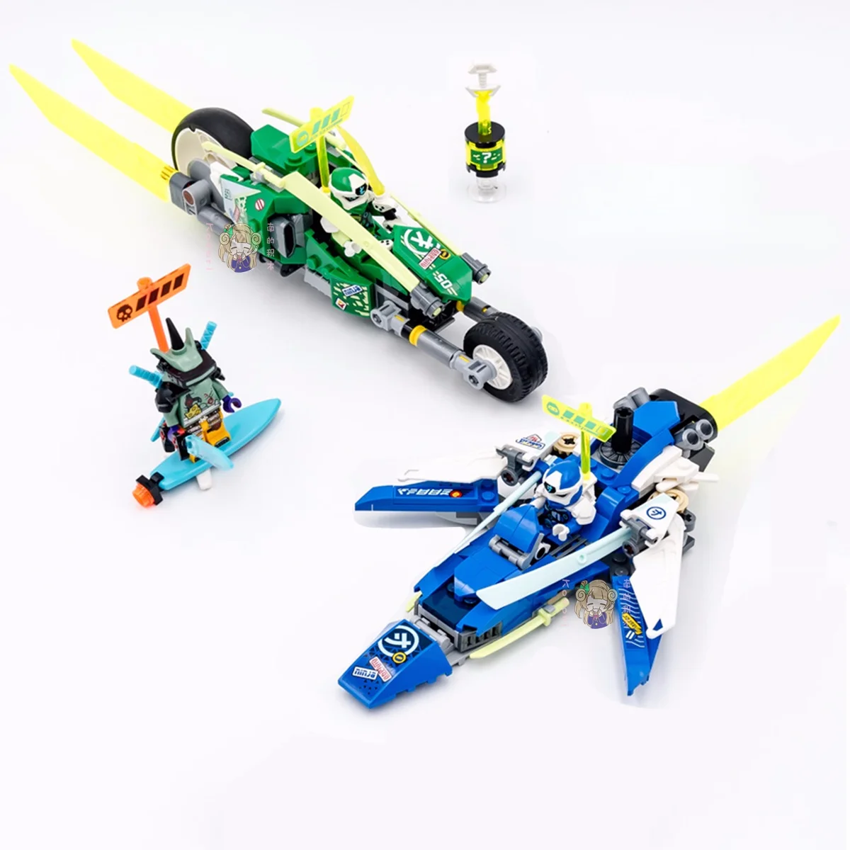 340pcs Jay and Lloyd's Velocity Racers Model Building Blocks 71709 Ninja-Bricks Toys For Children | Игрушки и хобби