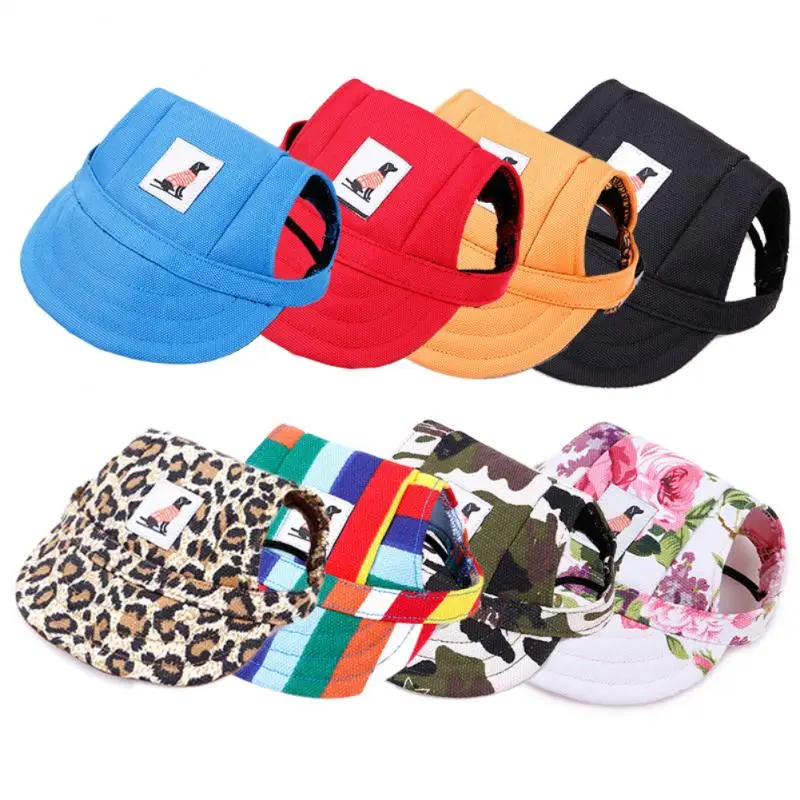Pet Dog Cap Tailup Summer Cloth Mesh Breathable Sun Hat Canvas For Small Products Baseball Sports | Дом и сад