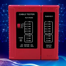 Сетевой Кабельный тестер Профессиональный RJ45 Кабельный тестер Lan RJ45 RJ11 RJ12 CAT5 CAT6 UTP сетевой кабель инструменты