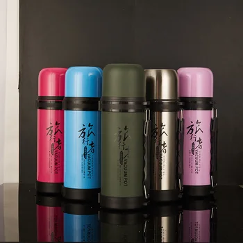 

Stainless Steel Travel Thermos Flask Termos Water Bottle Coffee Mug High Capacity Portable Outdoor Thermosflasks