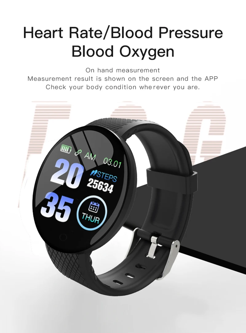 Smart Watch Heart Rate Blood Pressure Sport Fitness Tracker Pedometer Fitbit For IOS 8.0  Android 4.4 And Above For Sports 6