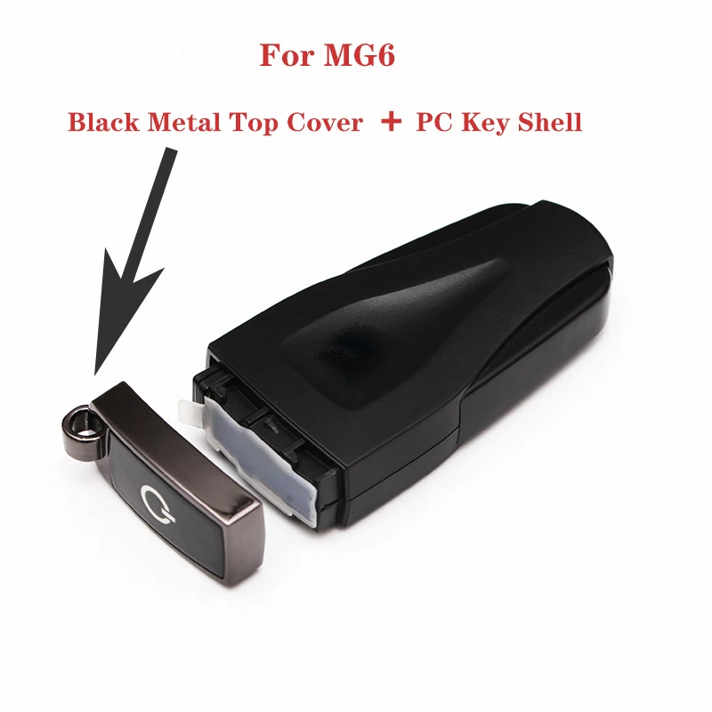 MG Black Сменный Чехол для дистанционного ключа и верхняя крышка для MG6 Roewe 550 E50 чехол для автомобильного ключа с логотипом - Цвет: MG Black