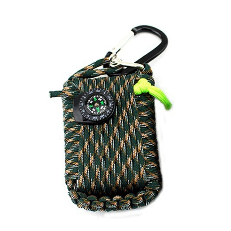

29 in 1 Outdoor Survival Equipment SOS Kit Paracord First Aid Box Supplies Field Self-help Box For Camping Travel Fishing Kit