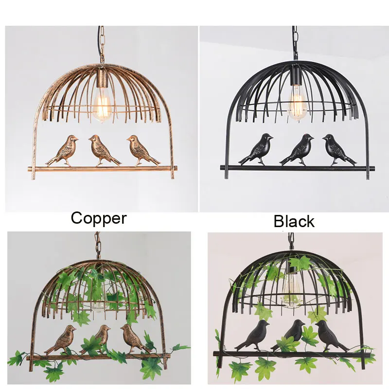 Bird Lights Pendant Lamp Chandelier DropLight For Bedroom Dining Room Kitchen Restaurant Cafe