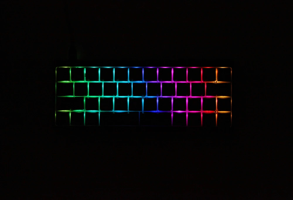 Bm43 RGB 43 keys 40% Custom Mechanical Keyboard PCB programmed VIA qmk firmware with rgb bottom underglow hot swapping switch