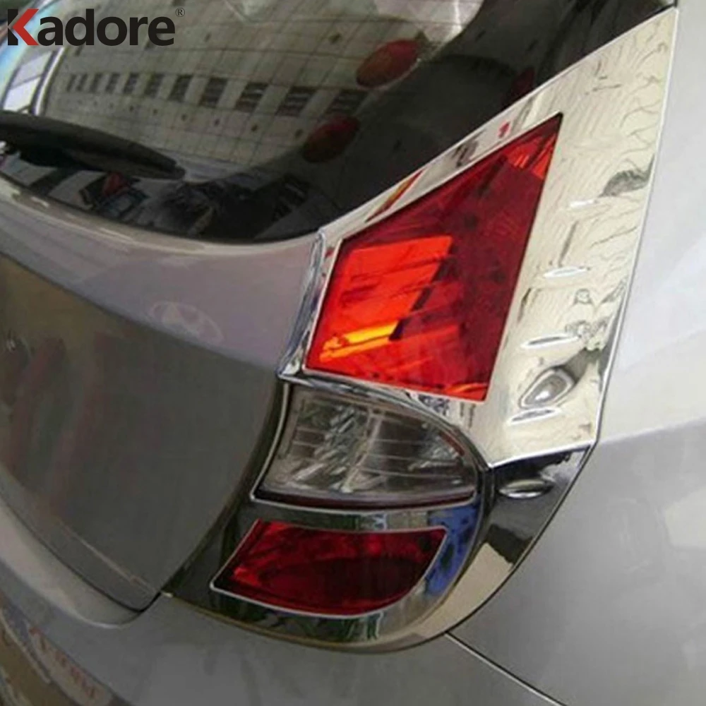 Хромированный задний светильник для Hyundai Accent Hatchback 2011 2012 Накладка лампы наклейка