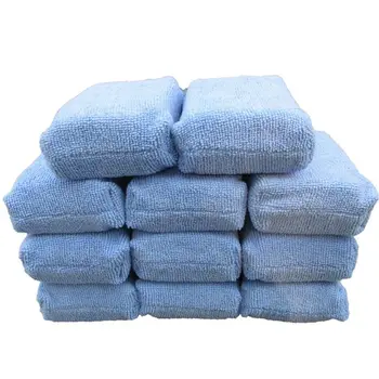 

8 Pcs Car Polish Wax Square Foam Sponges Scratch Free Applicator Pads for Auto 23GC