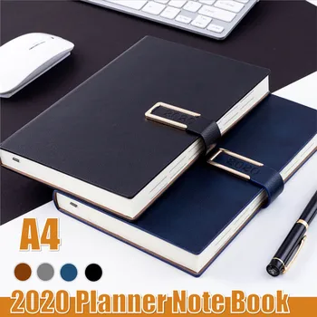 

A4 Business High-grade Schedule Meeting Leather Agenda Thicken Refillable School Planner Notebook Fashion Bullet Journal 2020