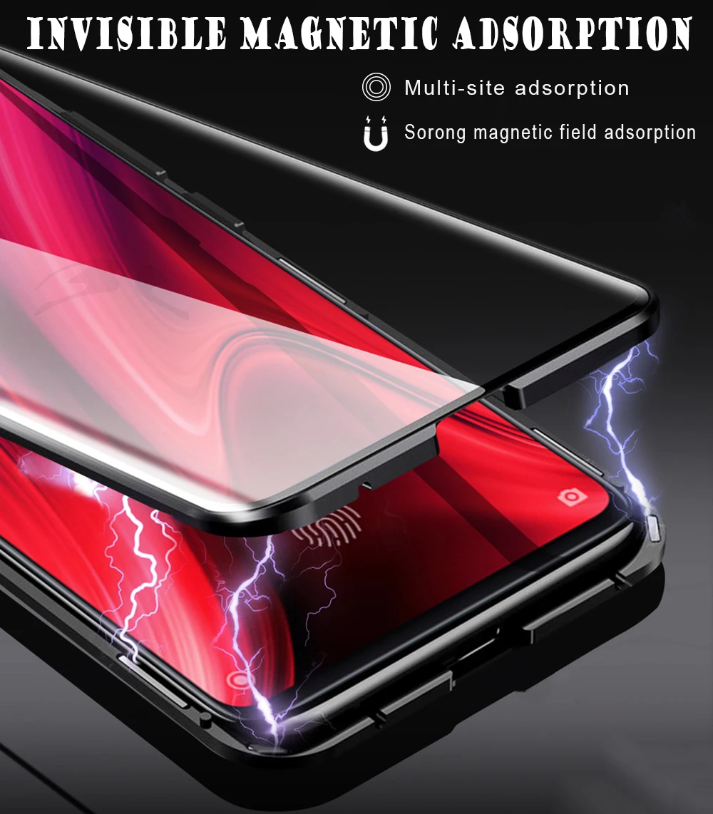 360 полный охват закаленное Стекло чехол Магнитный чехол для XIAOMI 9 9T 9SE CC9 CC9E XIAOMI8 REDMI K20 K20PRO
