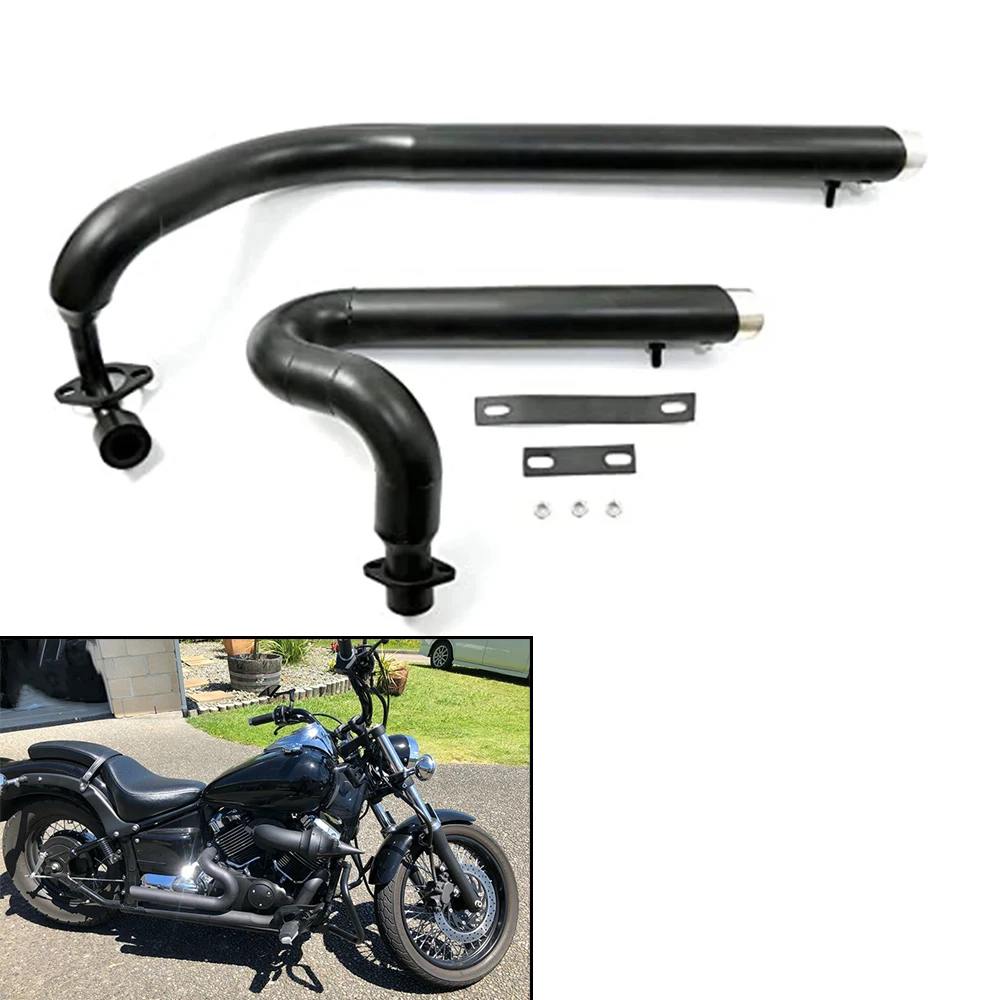 Выхлопная труба мотоцикла с глушитель съемный для Yamaha Drag Star V star 650 XVS650 DS650 XVS400