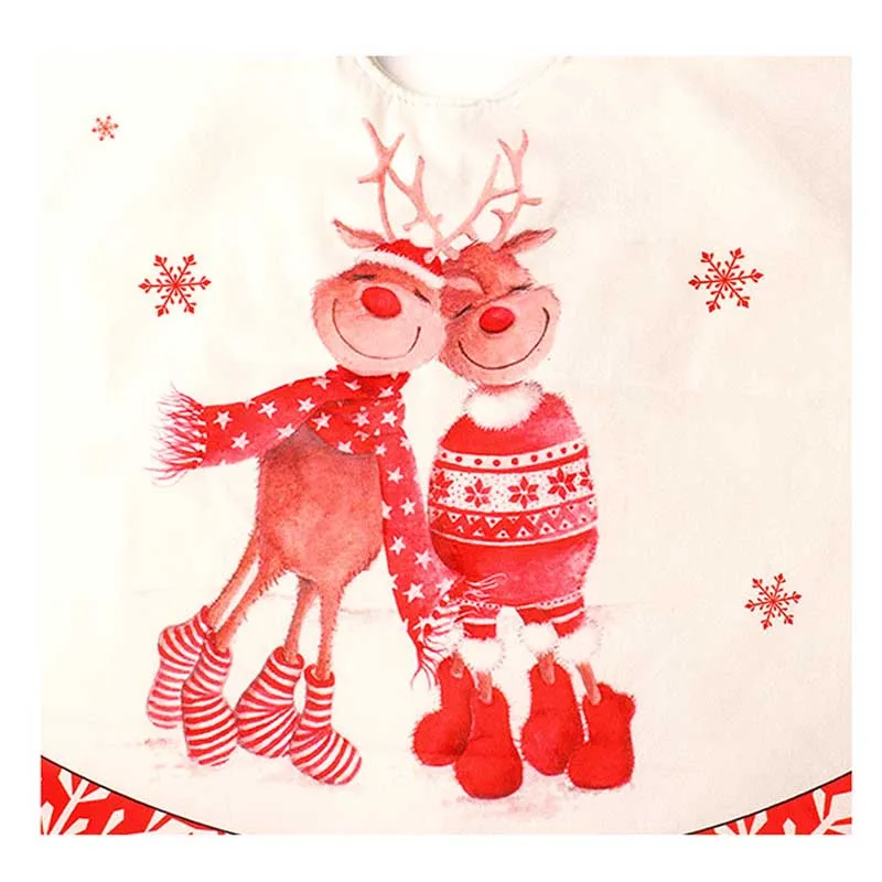 120cmMerry Christmas Decoration For Home New Year Decoration Natal Natal Tree Skirts Non-woven Fabric Christmas Tree Skirt