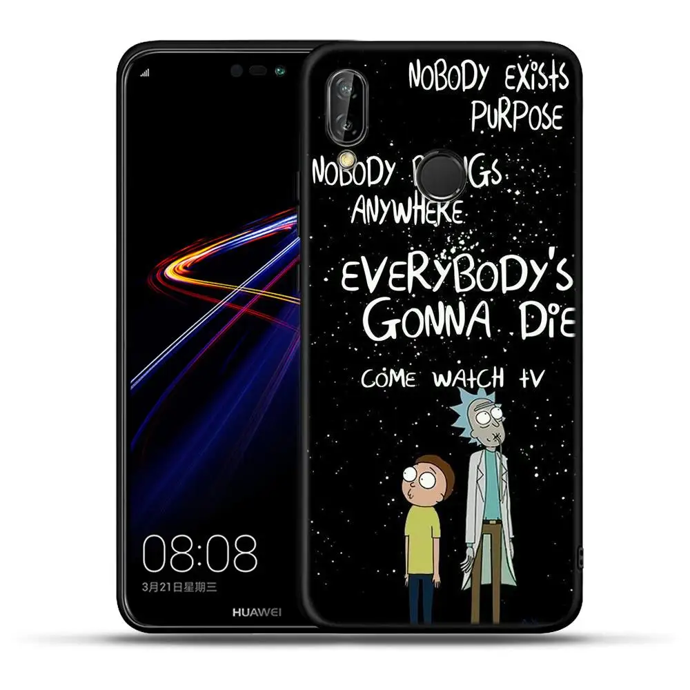 H5152 Рик и Морти для Huawei Honor 8 9 10 20 Lite 7A Pro 8A 8S 8X 8C 9X вид 20 V20 Чехол Мягкий силиконовый чехол для задней панели телефона Capa ETUI - Цвет: H5152