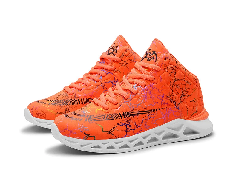 Youth Basketball Shoes New Arrival Children High Toe Sneakers Sport Shoes Kids Boys Waterproof Mandarin Duck Kids School Shoes