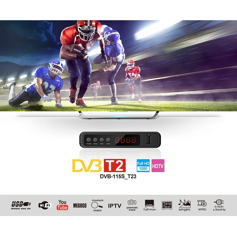 U2C Dvb-T Smart Tv Box Hdmi Dvb T2 Stb H.264 Hd Tv Terrestrial Receiver Max 4000+ Channels For Brit