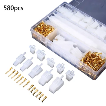 

580pcs 2.8mm 2/3/4/6/9 Pin Motorcycle Automotive Electrical Wire Terminal Male