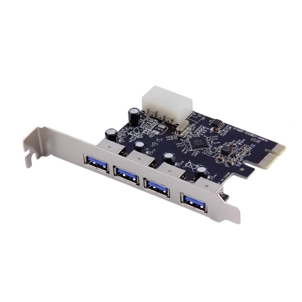 4 порта USB 3,0 PCI-e карта расширения PCI express PCIe USB 3,0 концентратор адаптер 4-портовый USB3.0 контроллер USB 3 0 PCI e PCIe экспресс
