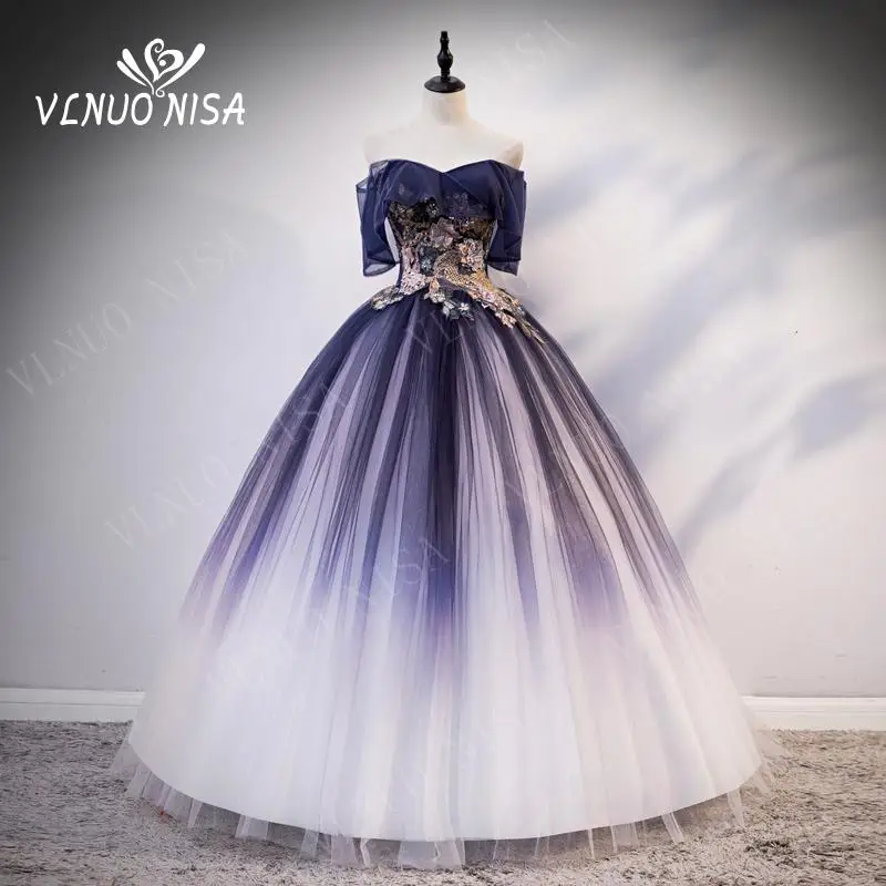 Бальное платье до пола с V-образным вырезом тюлевые обычные вечерние платья