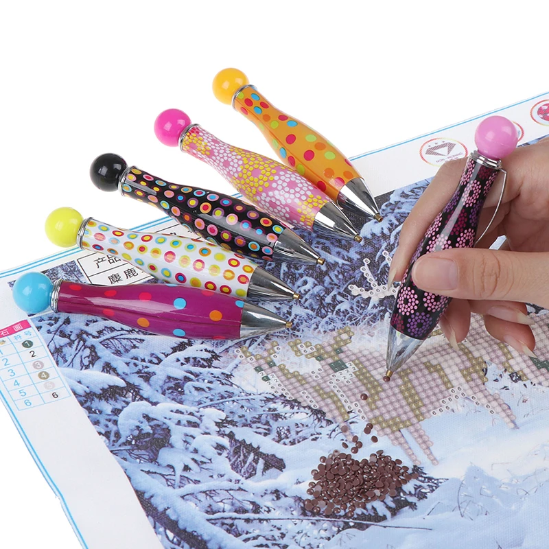 

1pc Portable Point drill pen Embroidery Handheld Diamond Painting Arts Eco-friendly Clip Cross Stitch Gift Accessories 10.8cm