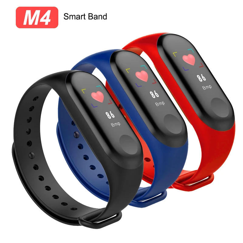 

M4 Smart Band Fitness Tracker Watch Sport Bracelet Heart Rate Blood Pressure Smartband Monitor Health Wristband for Men Women