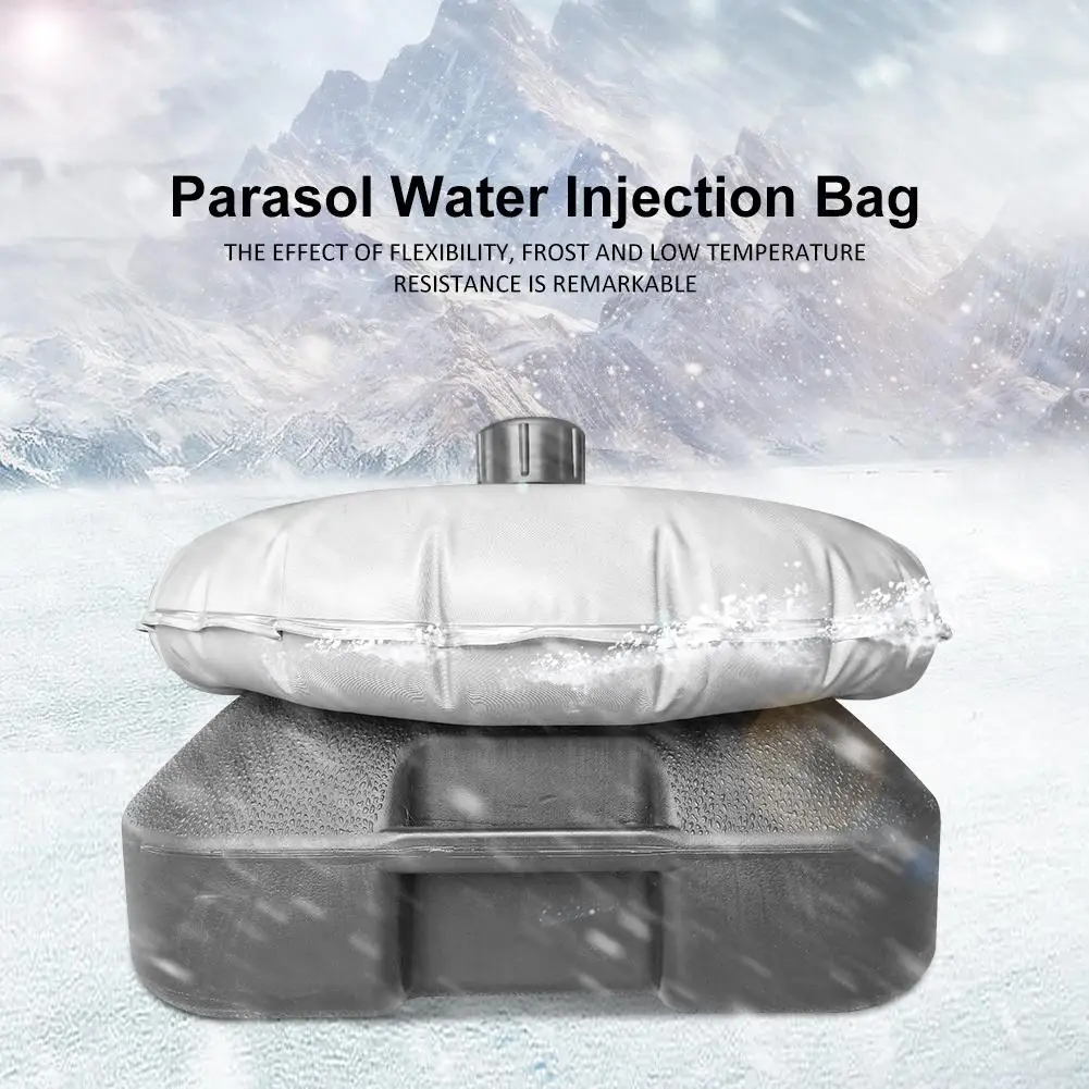 Outdoor Awnings Water Injection Bag Base Filled Holder Parasol Cross Tripod Windproof Flagpole Seat Counterweight Base tools