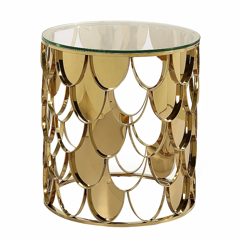 coffee table basse de salon стол журнальный столик escritorio mesa de centro mesa gold round stainless steel +corner small table