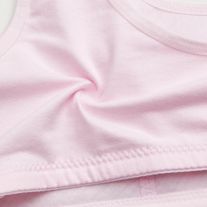 Спортивный бюстгальтер для девочек, спортивный бюстгальтер без косточек, модная удобная одежда, хлопковое нижнее белье для подростков