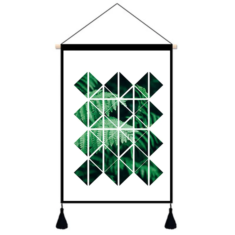 

Northern European-Style INS-Style Bedroom Decoration Hanging Cloth Plant Background Cloth Electric Meter Box Occlusion Cloth Cot