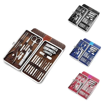 

21 Pcs Manicure Set Kit Ear Pick Utility Nail Clipper Stainless Steel