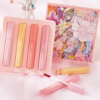 

4 Pcs/Set Nude Liquid Lipstick Lip Glaze Cosmetic Makeup Matte Velvet Lipstick Moisturizing Waterproof Lip Gloss Maquiagem TSLM1
