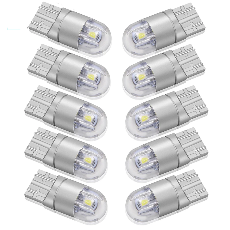 

10pcs Signal Lamp 3030 T10 Led Car Bulb W5W 194 168 Led T10 Led Lamps For Cars White 5W5 Clearance Backup Reverse Light 12V