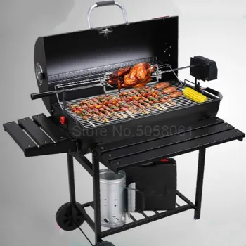 

Multi-function Household Charcoal Grill Villa Outdoor Courtyard Large Grill 5 or More Smoked American BBQ Grill