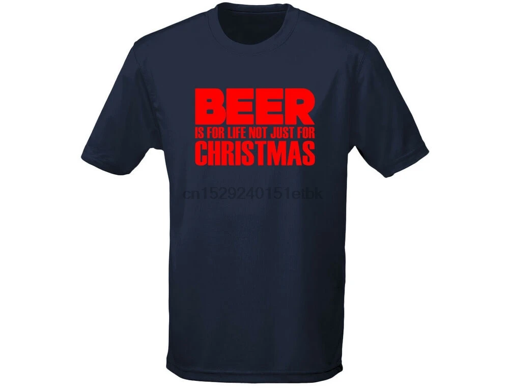 Забавная Мужская футболка с надписью Beer Is Not Just For Christmas (12 цветов) | одежда