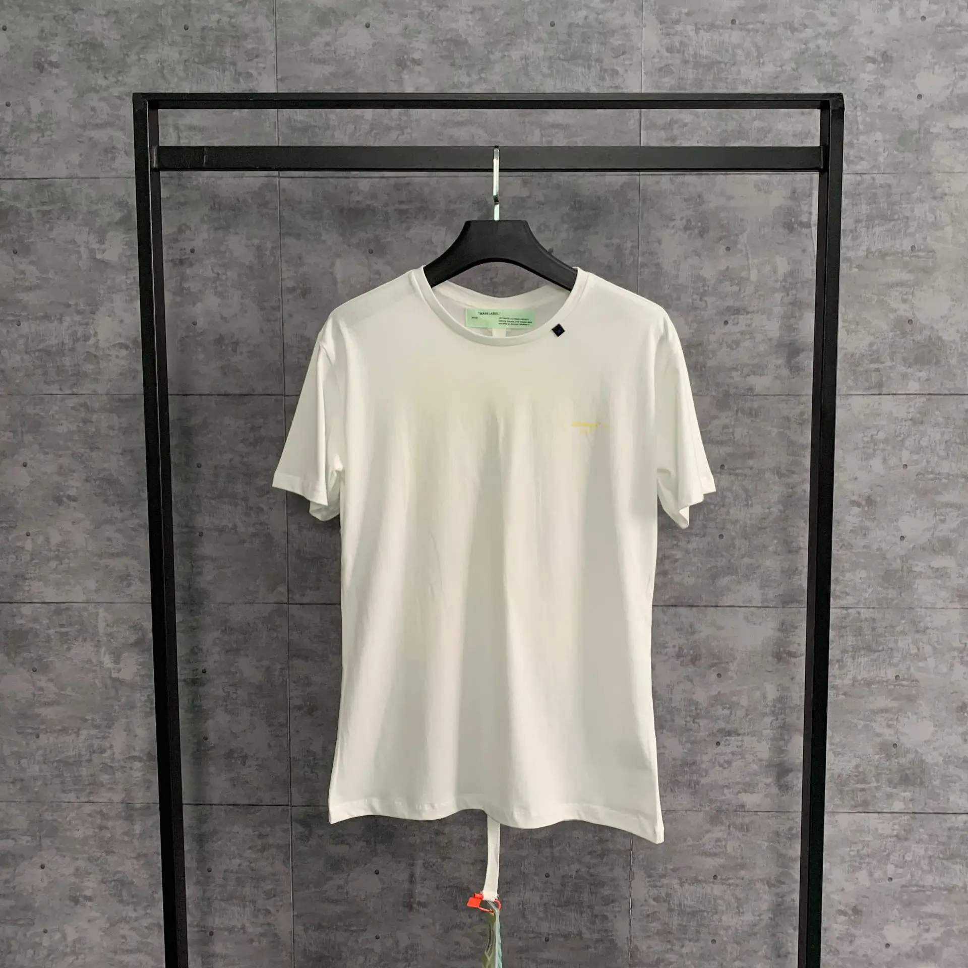 19SS OFF-WHITE высокое качество OW бронзовая градиентная стрелка пара короткий рукав Футболка