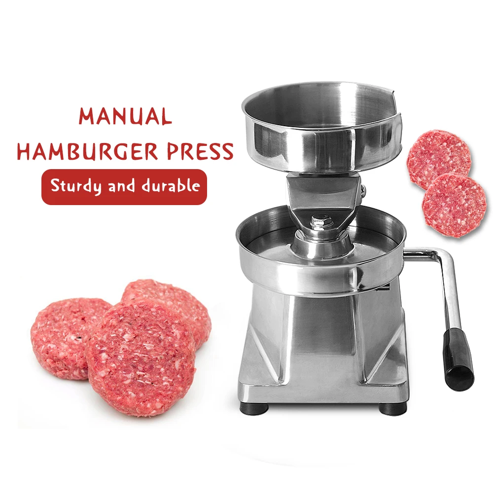  Manual 150mm Burger Making Machine For Cutlets Kitchen/Commercial Hamburger Press With 500pcs Oil-a - 4000161689867
