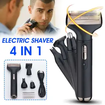 

SPZ 4 in 1 USB charging Reciprocating Rechargeable Electric Shaver Hair Trimmer For Men Bald Head Polish Hair Clipper Trimme