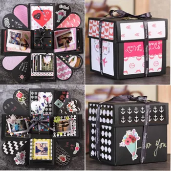 

Surprise Gifts Box Manual Lovers DIY Photos Valentine's Day Wedding Romance Creative Birthday Party Surprise Explosion Box Gift
