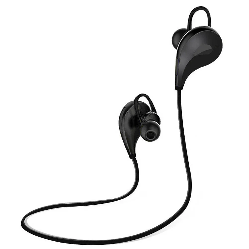 Черный Bluetooth 4,1 наушники с микрофоном Музыка модные беспроводные наушники для Apple iPhone 7 Plus HUAWEI mate 9 GV99 - Цвет: Черный