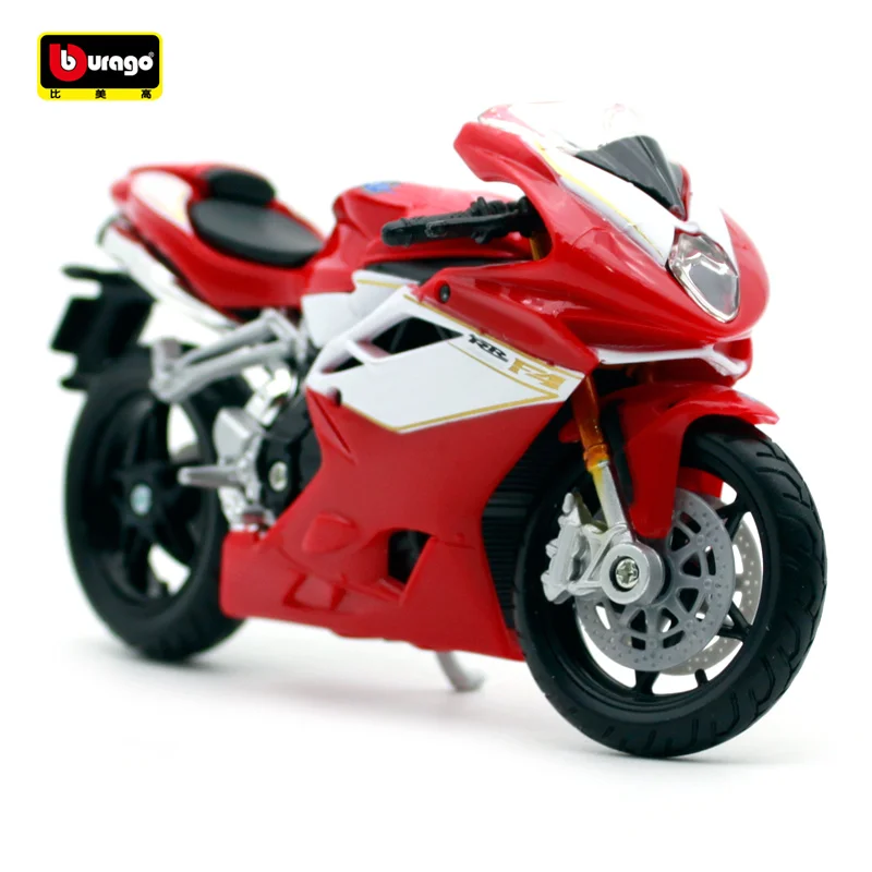 Bburago 1:18 MV Agusta F4 RR 2012 красный и белый Мотоцикл Велосипед литая модель игрушки новинка в коробке Новое поступление 51056