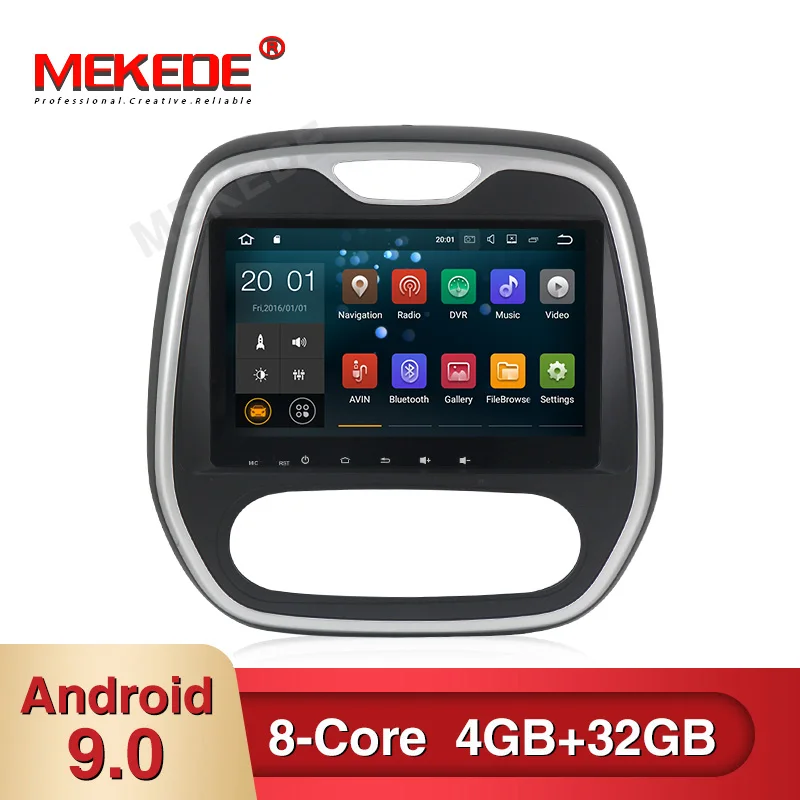Android 9,0 автомобильный dvd-плеер Мультимедиа Навигация DVD для Renault Captur/CLIO/samsung QM3 2011 2012 2013- 8 core 4+ 64G