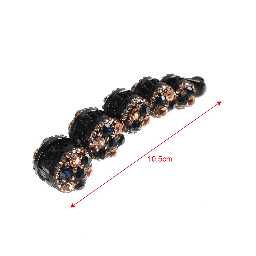 Haimeikang Rhinestone Banana Clip For Thick Hair Claw Clamps Hairpins Women Elegant Sweet Barrettes Fashion Hair Accessories goody hair clips