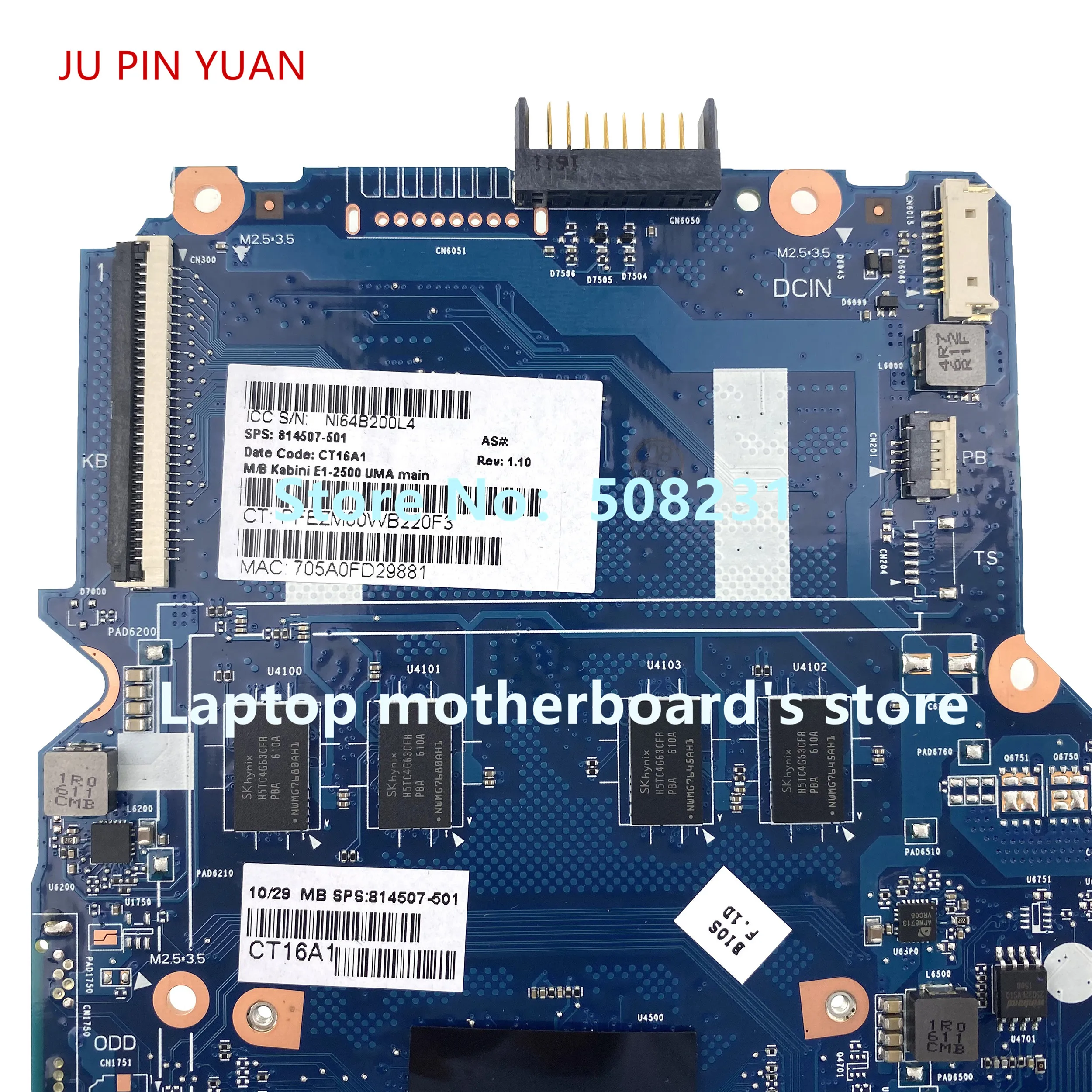 814507-001 814507-501 para hp pavilion 14-af placa-mãe