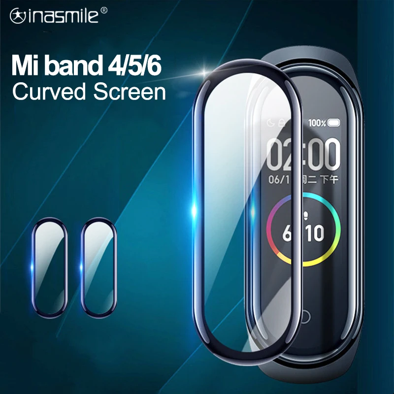 Protector de pantalla 3D para Xiaomi MI band 4 5 6, correa de película para reloj inteligente Mi band, Protector de pantalla suave